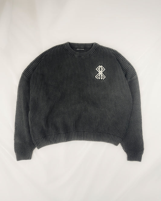 Sonkei Knit Sweater Washed Black
